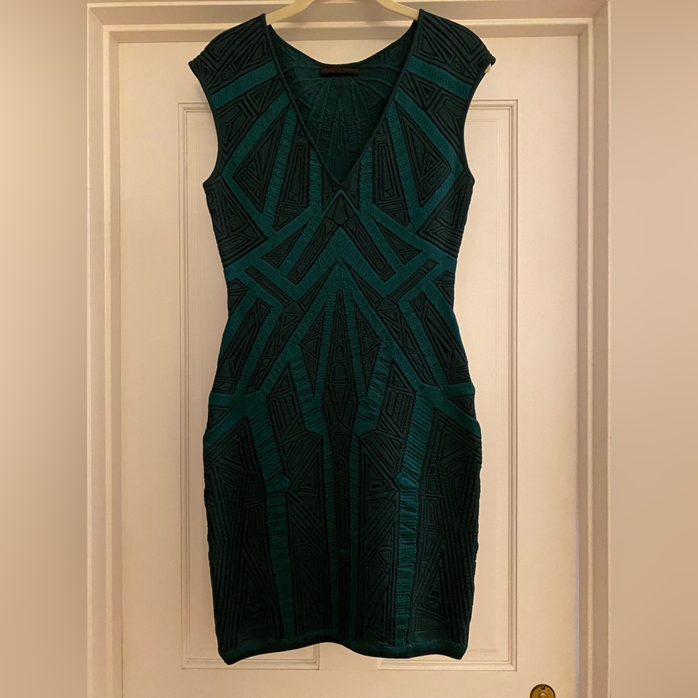 RVN Bodycon Emerald Green Dress. Size XSMALL.